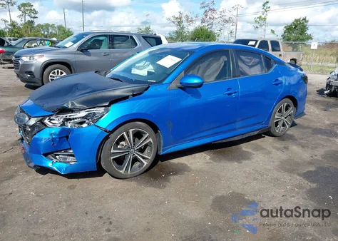2021 Nissan Sentra Sr Xtronic Cvt z USA, uszkodzony, nr VIN 3N1AB8DV9MY321603